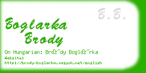 boglarka brody business card